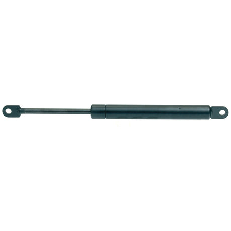A Sparex gas strut (S.19417) with a total length of 225mm, featuring a black cylindrical housing and extended rod equipped with mounting holes at both ends for precise fitment.