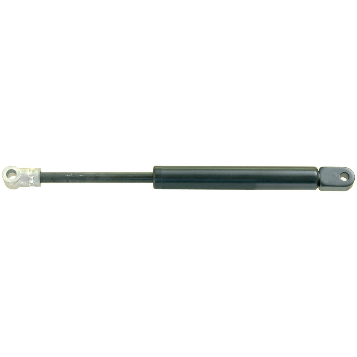 Image of a Sparex Gas Strut (Total Length: 245mm - S.19439) featuring a black cylinder body, metallic joints at both ends, and precisely engineered end fittings.