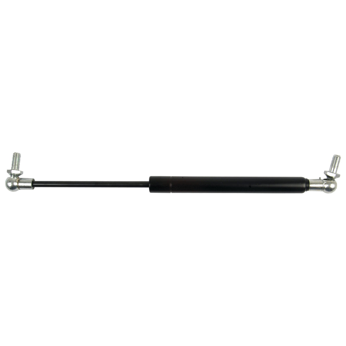 The Sparex Gas Strut (S.19458) features a black cylinder with silver mounting brackets on both ends, providing a pressure of 100N. Measuring a total length of 280mm and offering a ram stroke of 105mm, it is perfectly suited for lifting or supporting heavy objects.
