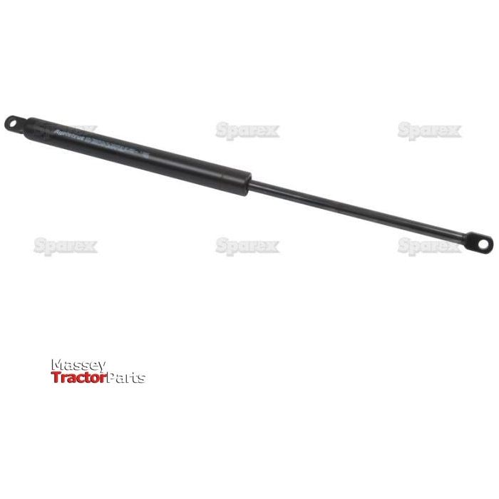 The image showcases a Sparex Gas Strut, Total Length: 450mm - S.54547, with a cylindrical body and extended rod. It is labeled as a Massey Tractor Part and features a white background with the word "Sparex" watermarked on it.
