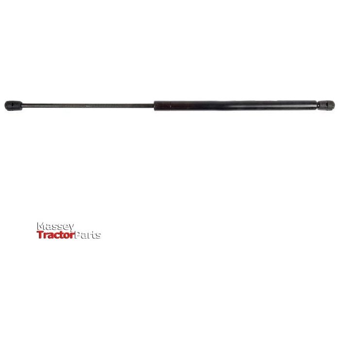 Gas Strut with a black cylindrical body and an extending rod on a white background. Branding text "Sparex" is visible in the lower left corner, along with a note indicating compatibility with F Ball Socket for 10mm Ball. Product Name: Gas Strut, Total length: 550mm - S.19799.