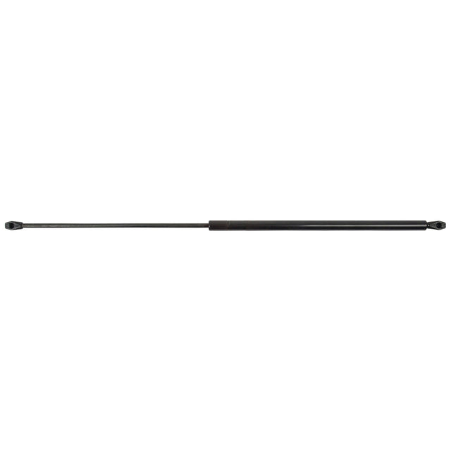 A fully extended Gas Strut (735mm - S.19415) by Sparex, featuring mounting ends on both sides and compatible with John Deere equipment.