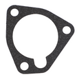 The AGCO Massey Ferguson - Gasket - 3641884M1 is a black, oval-shaped gasket with a large central hole and two smaller holes around the perimeter. This gasket is specifically designed for use in mechanical or automotive applications, making it an ideal component for Pre-100 Series tractor parts and compatible with various Massey Ferguson models.