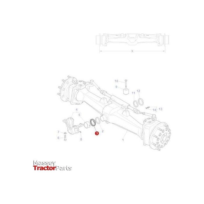 Gasket - 3712074M1 - Massey Tractor Parts