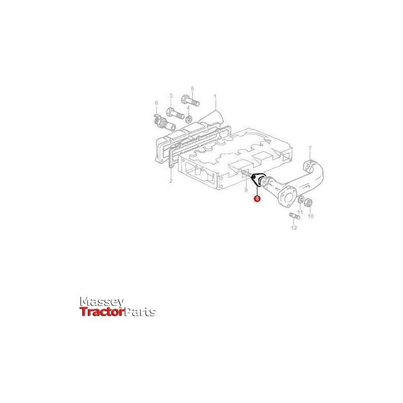 Massey Ferguson Gasket Exhaust Manifold - 4222050M1 | OEM | Massey Ferguson parts | Exhaust & Manifold Gaskets-Massey Ferguson-Engine & Filters,Exhaust & Manifold Gaskets,Exhaust Parts,Farming Parts,Manifolds & Accessories,Tractor Parts