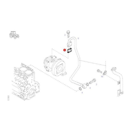 Gasket - F149200090050 - Massey Tractor Parts