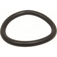 The Gasket Ring 6'' (170mm) (Rubber) - S.59414 by Sparex features a black rubber O-ring with a circular shape and a slightly uneven surface, making it ideal for use as a rubber coupler in various applications.