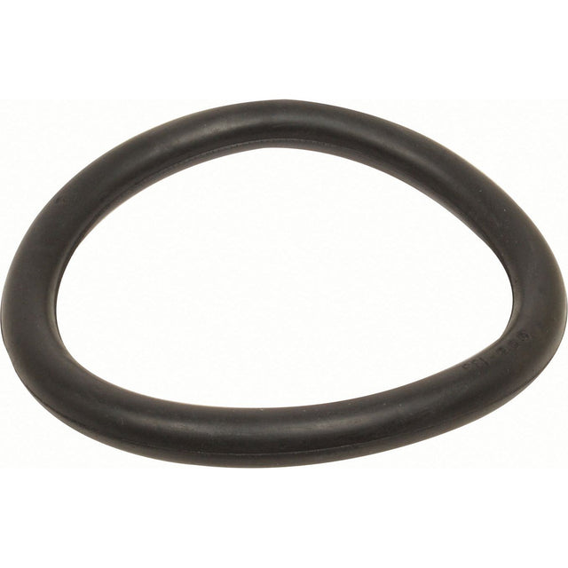 The Gasket Ring 6'' (170mm) (Rubber) - S.59414 by Sparex features a black rubber O-ring with a circular shape and a slightly uneven surface, making it ideal for use as a rubber coupler in various applications.