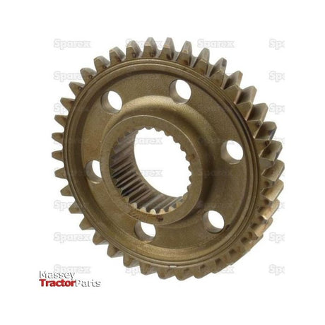 A Sparex brand Gear (Part No. S.129442), featuring a bronze-colored finish, evenly spaced teeth, and several circular holes around its center. The background is white with a faint watermark reading "Sparex.