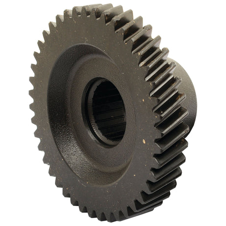 Close-up of a Sparex Transmission Gear, Part No. S.68228, featuring 43 teeth and a central hole designed for fitting onto a shaft. The gear has an industrial look and is unpainted, making it ideal for heavy-duty applications.