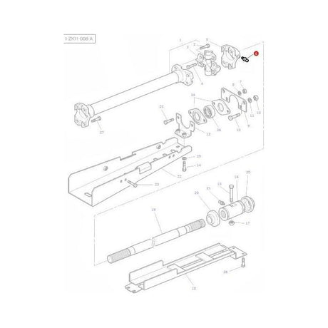 Grease Nipple 1/4 unf - 13811X - Massey Tractor Parts