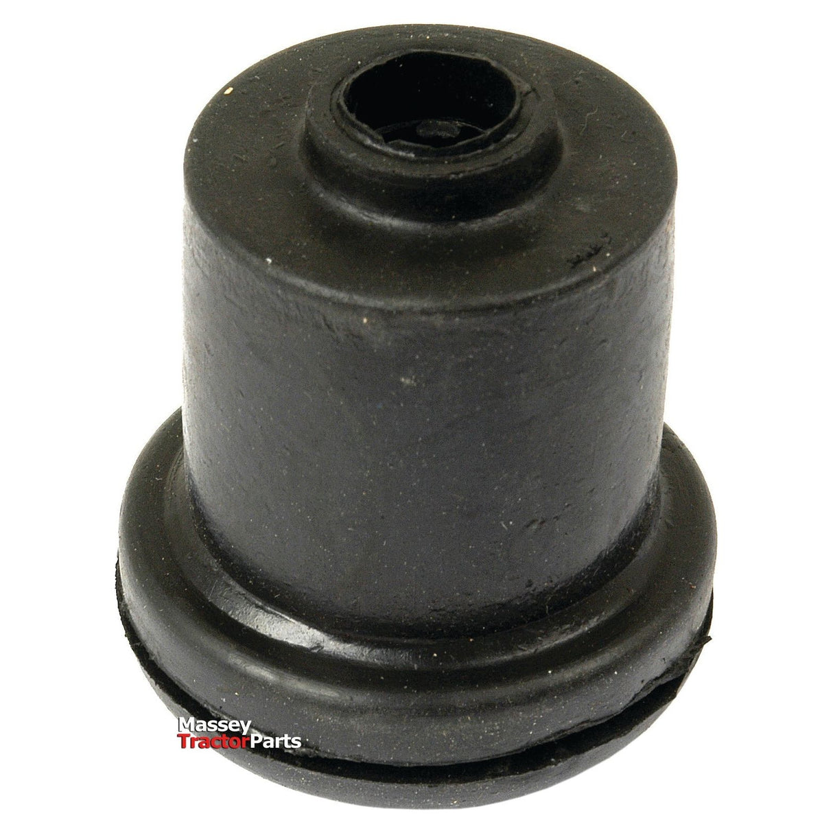 Close-up of a black rubber part with a hole in the center, labeled "Grommet-Ammeter | Sparex Part No.S.42392" toward the bottom.