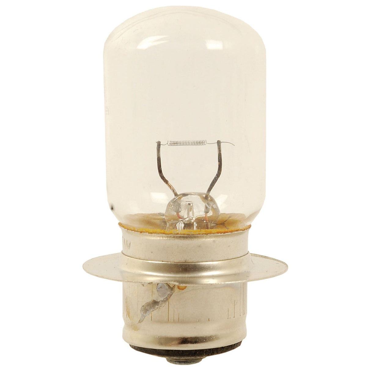 A close-up of a Sparex Light Bulb (Filament) 12V, 36W, P22s (Box 1 pc.), featuring a small, clear bulb with a metal base and a visible filament inside.