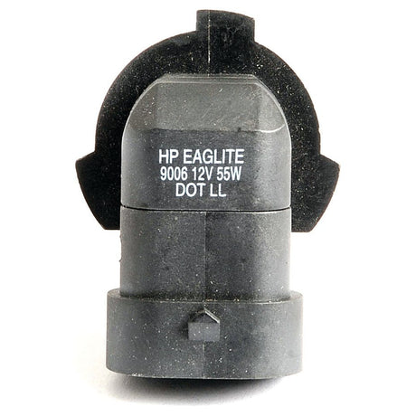 Close-up of a Sparex Light Bulb (Halogen) HB4, 12V, 4W automotive halogen light bulb, viewed from the top. The cylindrical bulb showcases printed specifications, commonly seen in HB4 types.