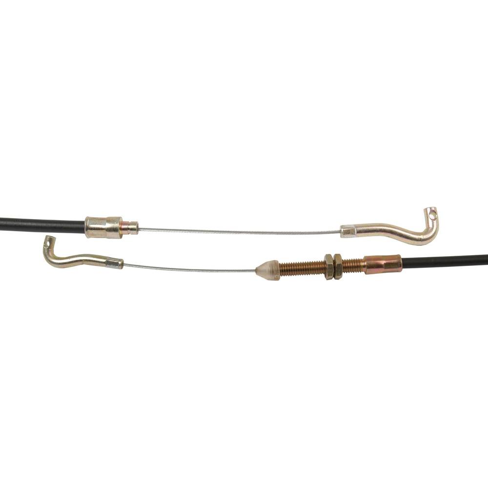 The Sparex Hand Throttle Cable (Part No. S.57380) features two hooked ends, metallic fittings, and a threaded adjuster in the middle, making it an ideal choice for Case IH equipment. The cable has a length of 1440mm with an outer cable length of 1177mm.