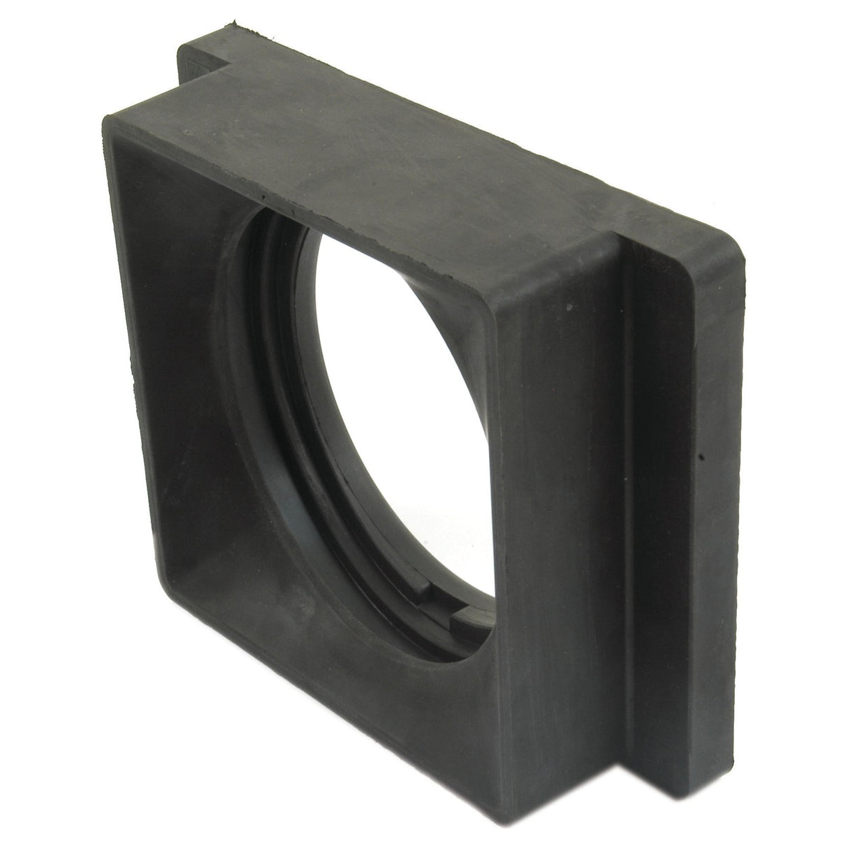The Sparex Head Light Mount (Sparex Part No. S.67631) is a black square plastic bracket featuring a circular opening in the center, specifically designed for seamless headlamp mounting on Case IH and International Harvester equipment.