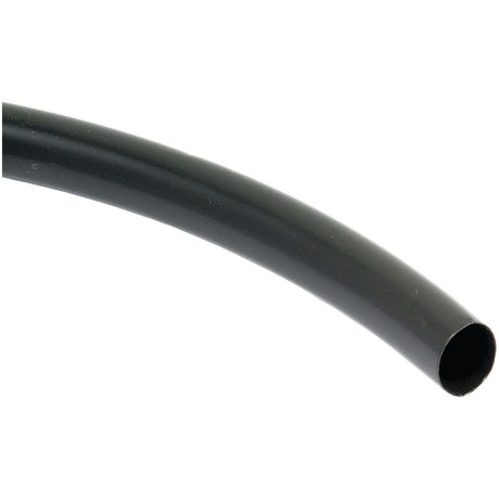Close-up of a black plastic tube (Sparex Part No. S.3525), Ø12.7-6.35mm, featuring a smooth surface with a slight curvature, ideal for 1 Meter Heat Shrink Sleeving applications by Sparex.