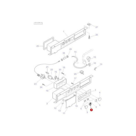 Heater Knob - 3902213M2 - Massey Tractor Parts