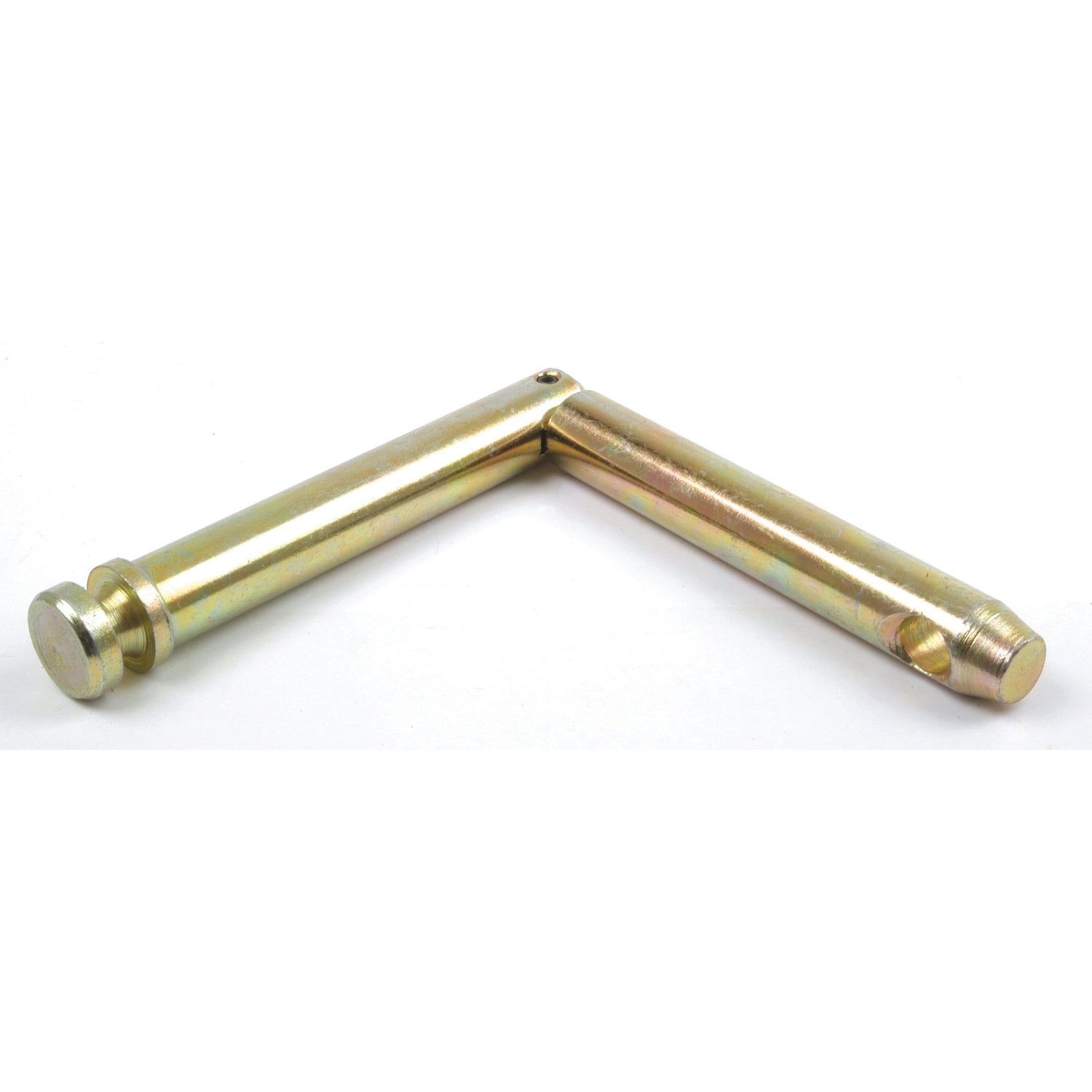 A Sparex Hinge Pin (Sparex Part No.S.71) is an L-shaped metal hinge with cylindrical rods and a screw attached at the end, compatible with Massey Ferguson machinery.