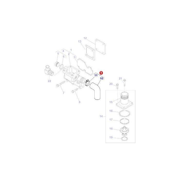 Hose - 4222846M91 - Massey Tractor Parts