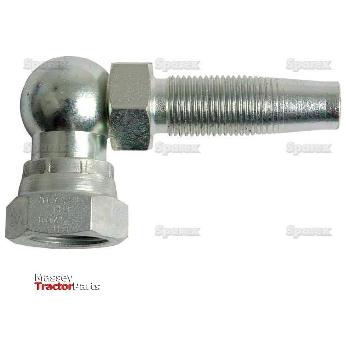 Hydraulic 2-Piece Re-usable Coupling insert 1/2'' x 1/2''BSP female 90 compact
 - S.12175 - Farming Parts