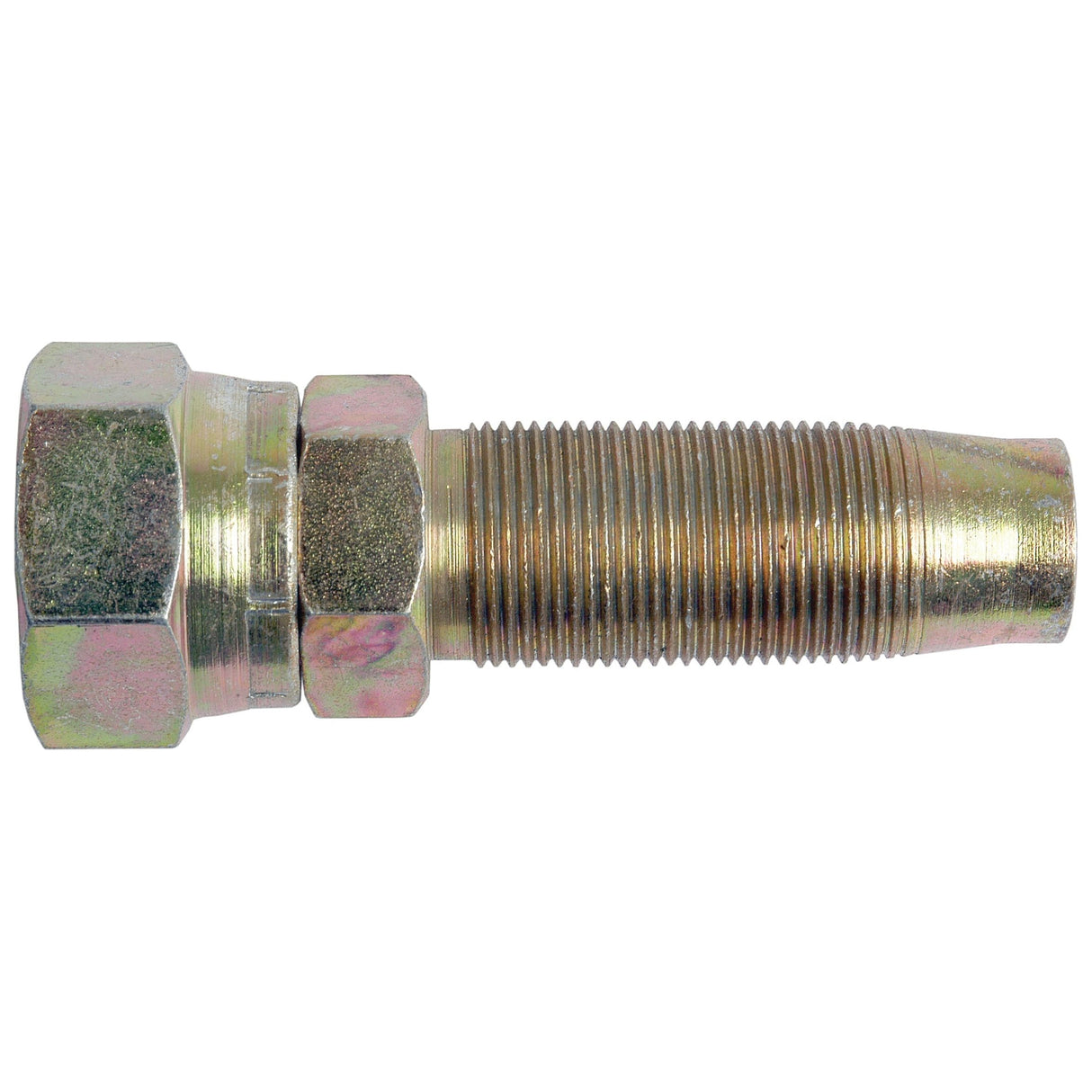 A close-up image of a Sparex Hydraulic 2-Piece Re-usable Coupling insert with a hexagonal head and tapered body, designed to seamlessly fit with a 3/4'' BSP female insert (Sparex Part No. S.4754).