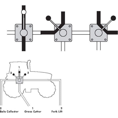 Hydraulic 4-way Diverter Valve 1/2'' BSP
 - S.8102 - Massey Tractor Parts