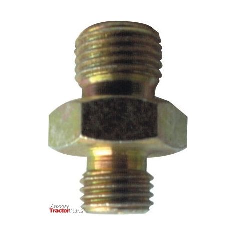 The Sparex Hydraulic Adaptor, part number S.2510, features a 1/2'' SAE male thread on one end and a 3/8'' BSP male thread on the other, specifically designed to connect two female-threaded components. The part number is visible on the bottom left.