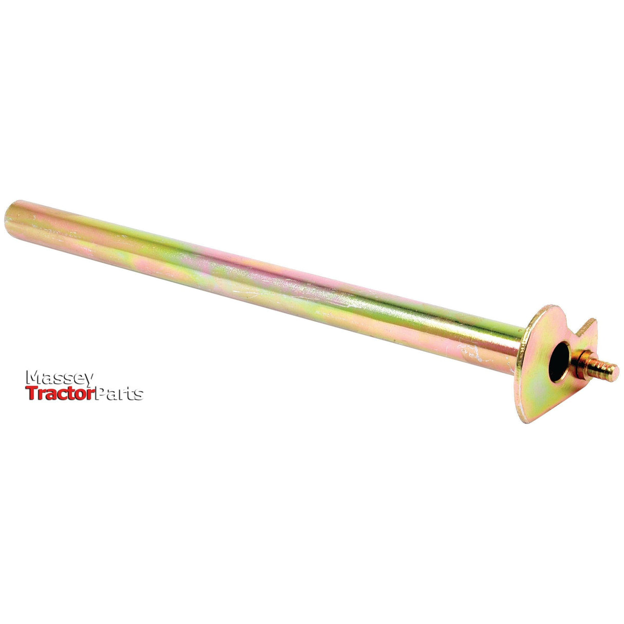 The Sparex Hydraulic Control Shaft (Part No. S.43530) is a metallic rod featuring a flat, perforated end and a threaded section near the base. It is branded by Sparex and compatible with Massey Ferguson models.