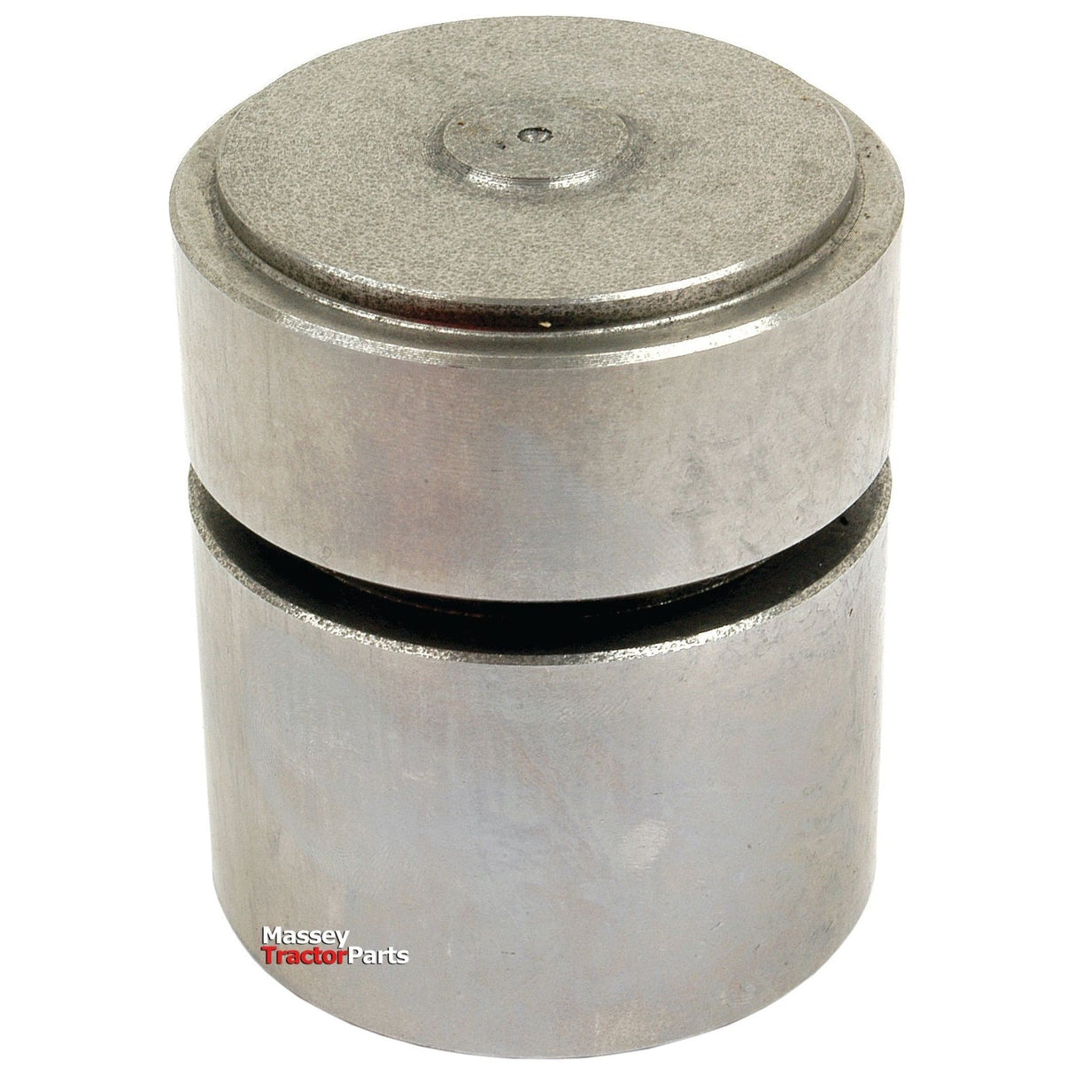 The image shows a cylindrical metal component featuring a groove around its middle section, with the text "Massey Ferguson Tractor Parts" displayed in the lower left corner. This component is identified as a Hydraulic Cylinder Piston, Sparex Part No.S.41360 from the brand Sparex.