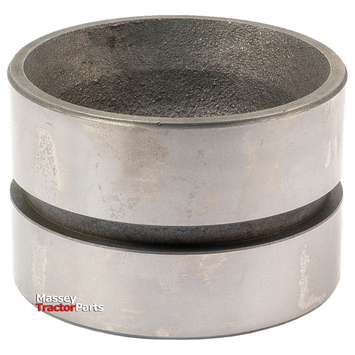 A metal cylindrical Hydraulic Cylinder Piston from Sparex, part number S.66194, featuring a recessed middle section designed for compatibility with Hydraulic Lift systems from Massey Tractor Parts.