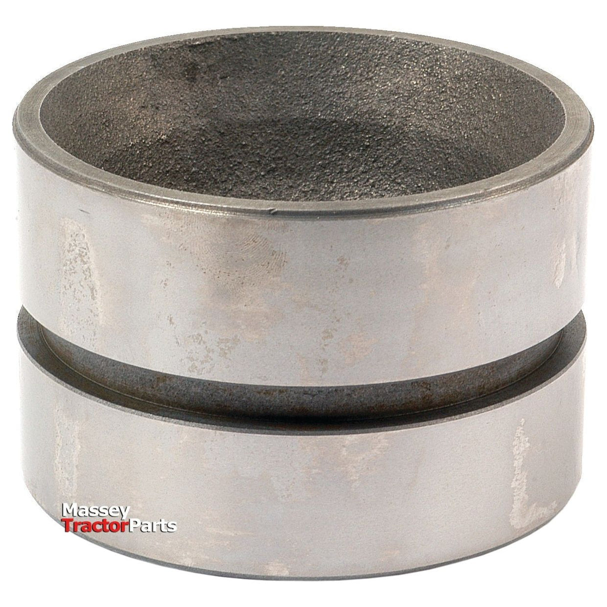 A metal cylindrical Hydraulic Cylinder Piston from Sparex, part number S.66194, featuring a recessed middle section designed for compatibility with Hydraulic Lift systems from Massey Tractor Parts.