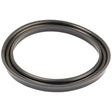 A circular metal gasket or gland-seal with grooves visible on its surface, often employed in Ford / New Holland hydraulic lift piston applications, known as the Hydraulic Piston Seal | Sparex Part No.S.4722 from the brand Sparex.