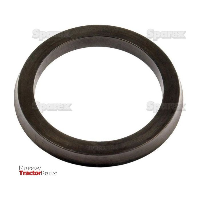 A hydraulic piston seal with a circular shape and dark finish, labeled as a Massey Tractor Part by Sparex, suitable for Case IH models is available under the product name Hydraulic Piston Seal | Sparex Part No. S.4724.