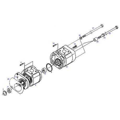 Hydraulic Pump - G117940011010 - Massey Tractor Parts