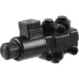 The Sparex Walvoil Hydraulic Electric Diverter Valve features 3 ports with 3/8'' BSP, a cylindrical actuator, and is designed to handle a high flow rate of 30 L/min at 12V (DC).