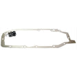 The image showcases the Hydraulic Top Cover Gasket, Sparex Part No. S.58888, featuring a metal gasket with a small set of black rubber O-rings clumped together on the left side.