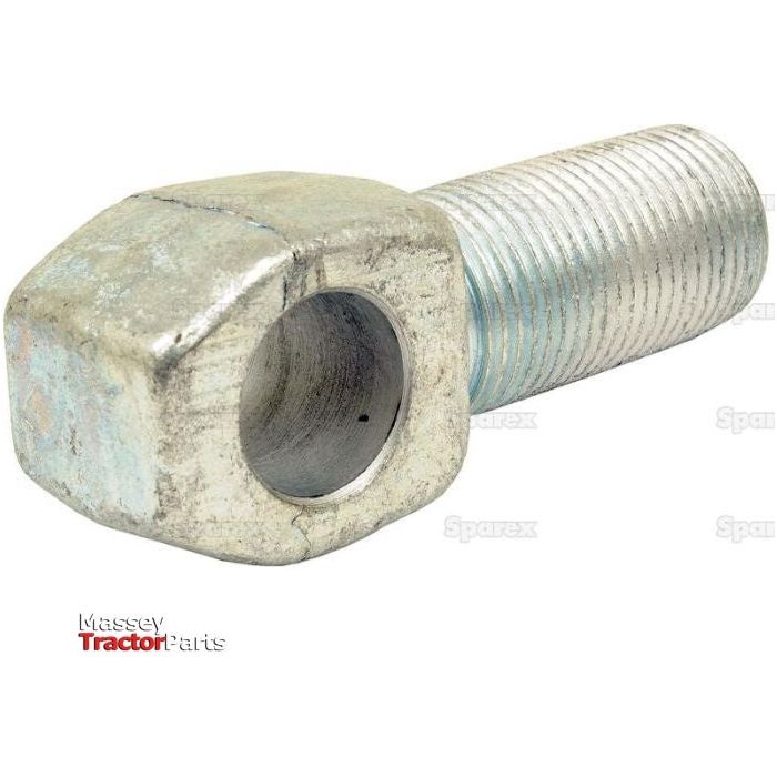 A close-up of a Top Link Threaded Eye Bolt with a hollow threaded end, typically used in mechanical assemblies. The text "Massey Tractor Parts" is visible in the bottom left corner. The bolt features a thread length of 75mm and an M36x3 RH specification from the brand Sparex, with Sparex Part No. S.32947.