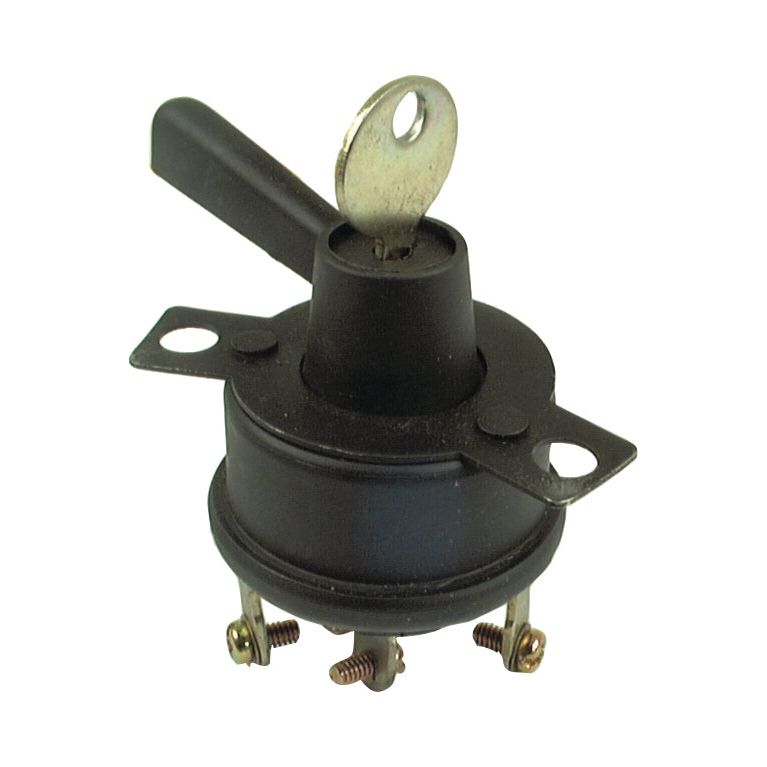 The Sparex Ignition & Light Switch (Sparex Part No.S.66386) includes a cylindrical ignition switch with a metal key inserted, featuring a black plastic body and metal mounting brackets with screw terminals at the bottom.
