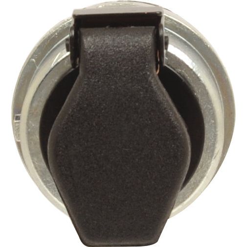 Ignition Switch | Sparex Part No.S.56240, a circular metal object with a black rubber cover, ideal for Fiat machinery or Case IH equipment.