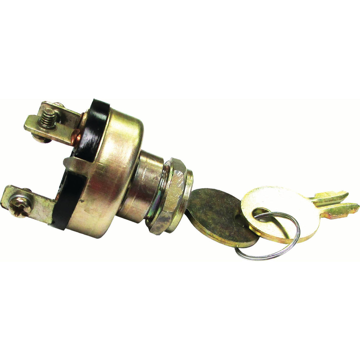 An Ignition Switch (Sparex Part No. S.60820) by Sparex, featuring 4 positions and attached keys on a keyring, is shown.