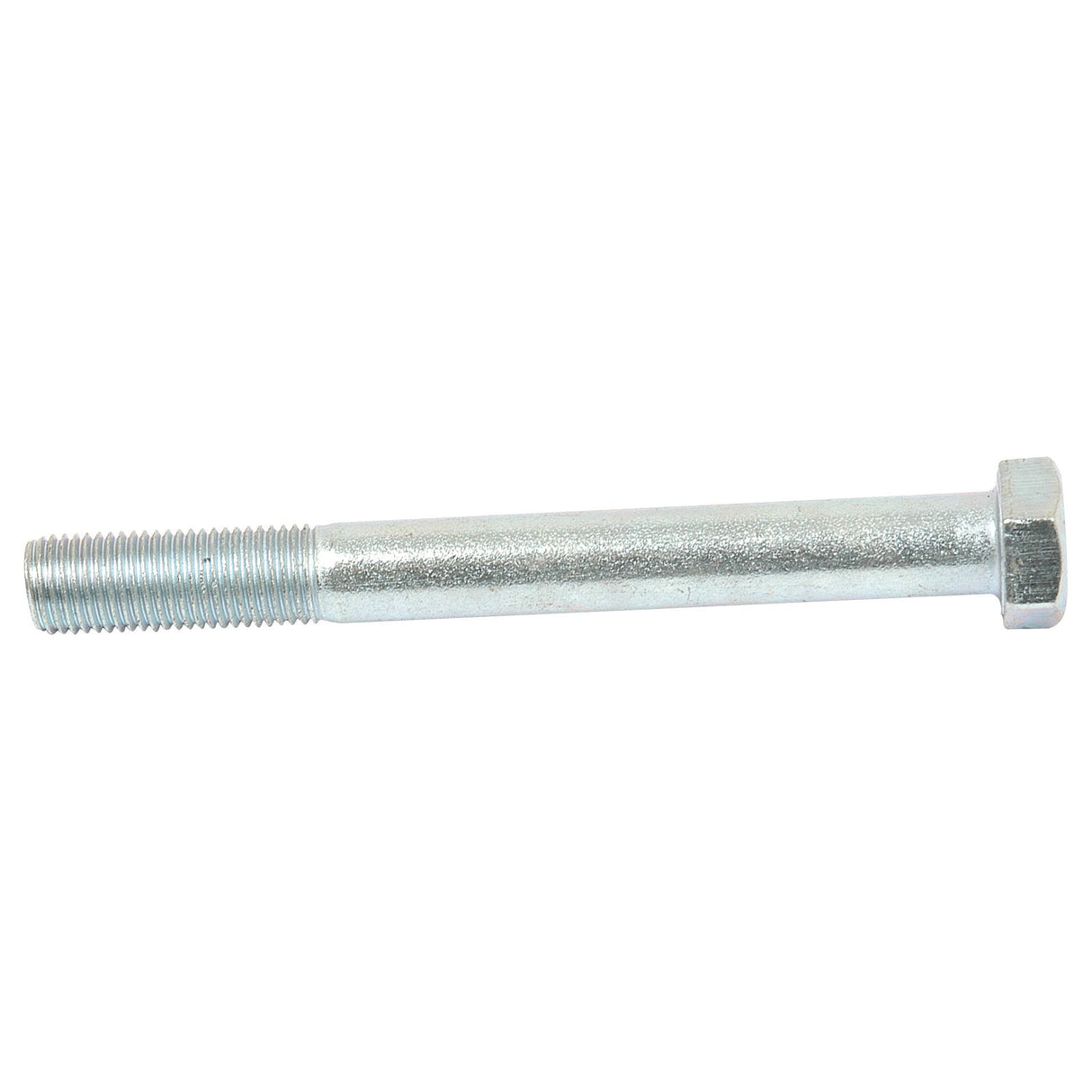 The Sparex Imperial Bolt, 3/8''x3 1/2'' UNF (DIN 931) with a tensile strength of 8.8, features threading on one end and a smooth shank leading to a hexagonal head on the other.