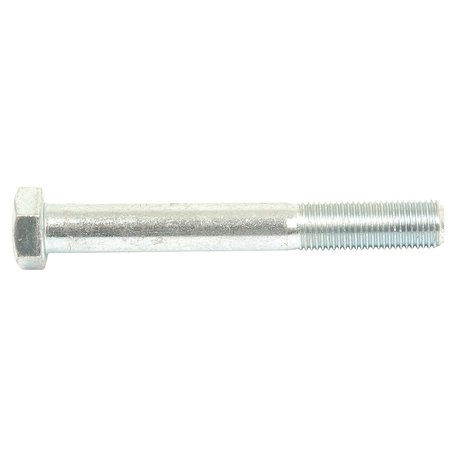 The Sparex Imperial Bolt, measuring 3/8''x3'' UNF (DIN 931) with a tensile strength of 8.8, features a threaded end and a smooth shank designed for use with the corresponding nut to fasten materials together. This Zinc Plated hex bolt, identified by Sparex Part No.S.4901, ensures durability and resistance to corrosion, making it ideal for various construction applications.