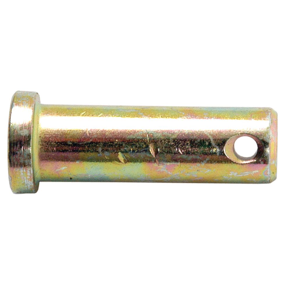 An Imperial Clevis Pin Ø3/8'' x 15/16'' (Sparex Part No. S.61) in a cylindrical shape with a hole near one end and a slight flange on the opposite end, suitable for Sparex or Ford / New Holland applications.