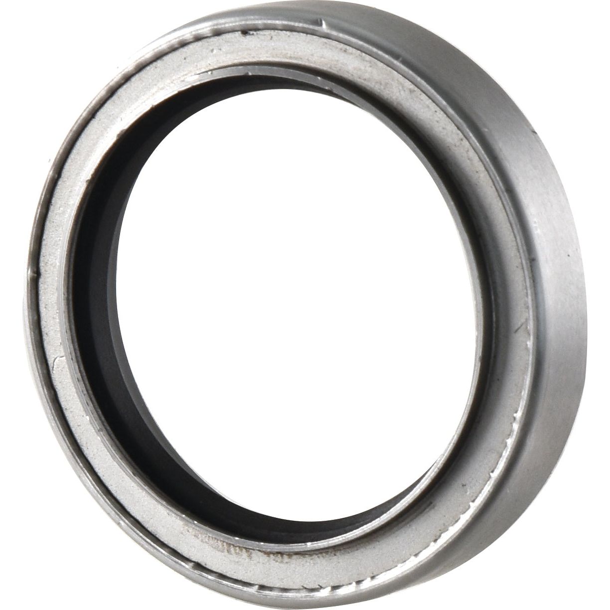 Close-up of a cylindrical metal bearing with an open center and visible inner and outer raceways, often used in tandem with the Sparex Imperial Rotary Shaft Seal, 2'' x 2 7/8'' x 1/2'' (Sparex Part No.S.41417) for Massey Ferguson machinery.