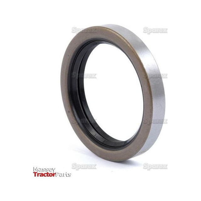 The Imperial Rotary Shaft Seal, 3 1/4'' x 4 1/4'' x 5/8'' (Sparex Part No. S.57936) features a metal circular ring with an inner black rubber lining and the text "Massey Tractor Parts" at the bottom left. It is positioned against a white background.