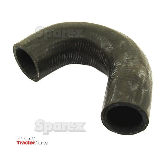 The Sparex Inlet Hose (Part No. S.41824) features a curved black rubber design with a ribbed texture, and is typically used as a tractor part compatible with the Landini 7860, secured using a Sparex hose clip. The inner diameter of both ends measures 28mm.