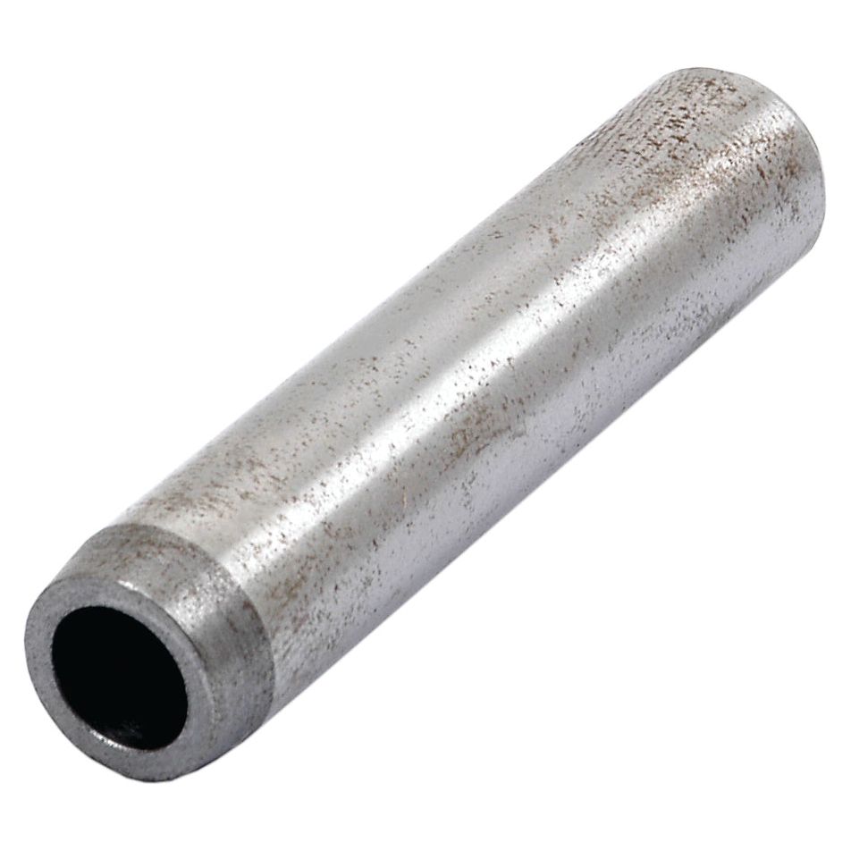 A metallic cylindrical tube with a hollow center and slightly rough surface, resembling the Sparex Inlet Valve (Sparex Part No. S.42491) that you might find in a Massey Ferguson or Perkins engine.