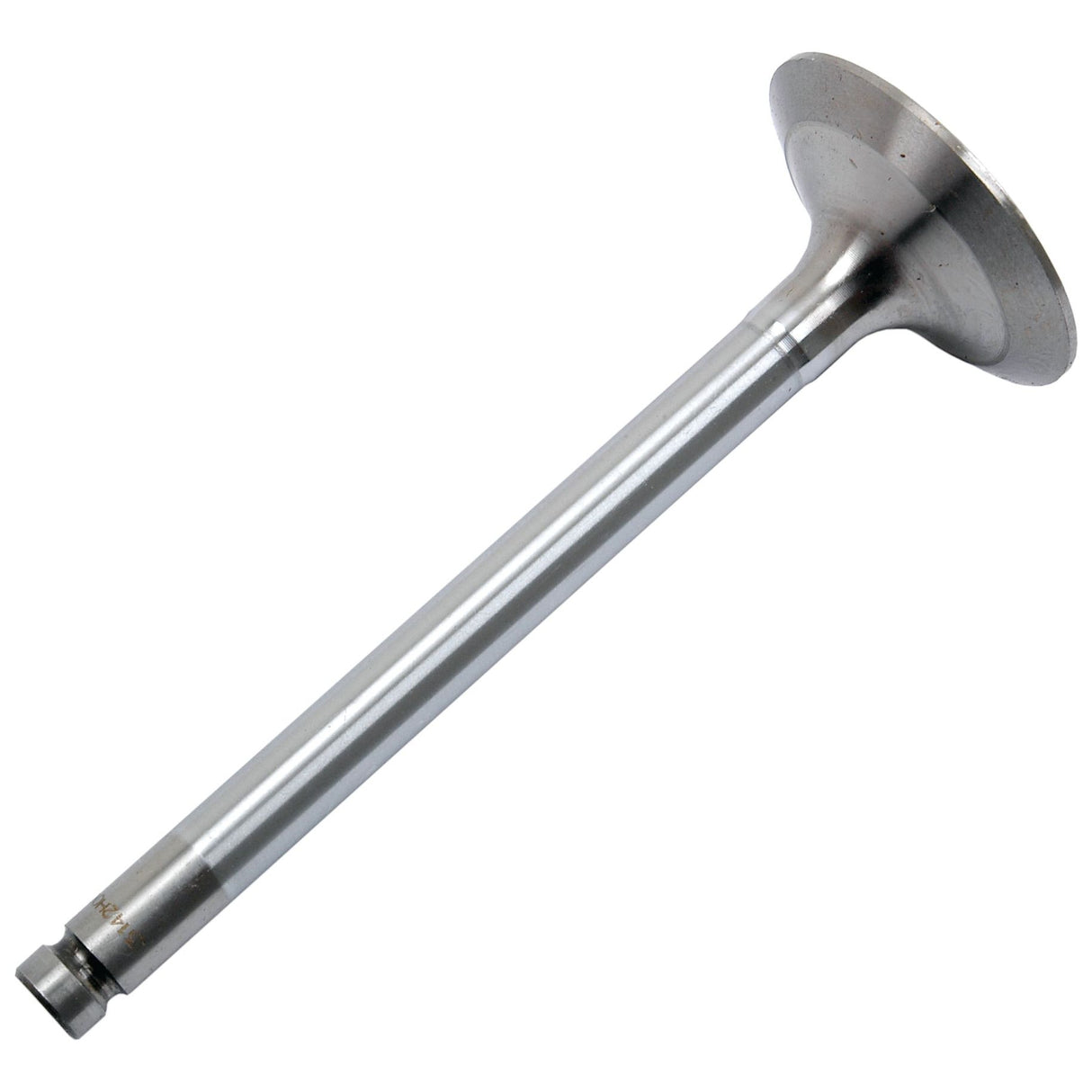The Sparex Inlet Valve, part number S.43173, is a metal engine inlet valve with a flat round head and a narrow cylindrical stem, compatible with Landini and Massey Ferguson machinery.