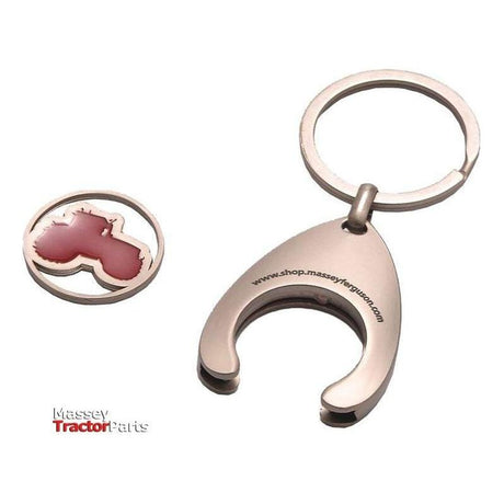 Keyring with Shopping Trolley Chip - X993381901000-Massey Ferguson-Accessories,Merchandise,On Sale
